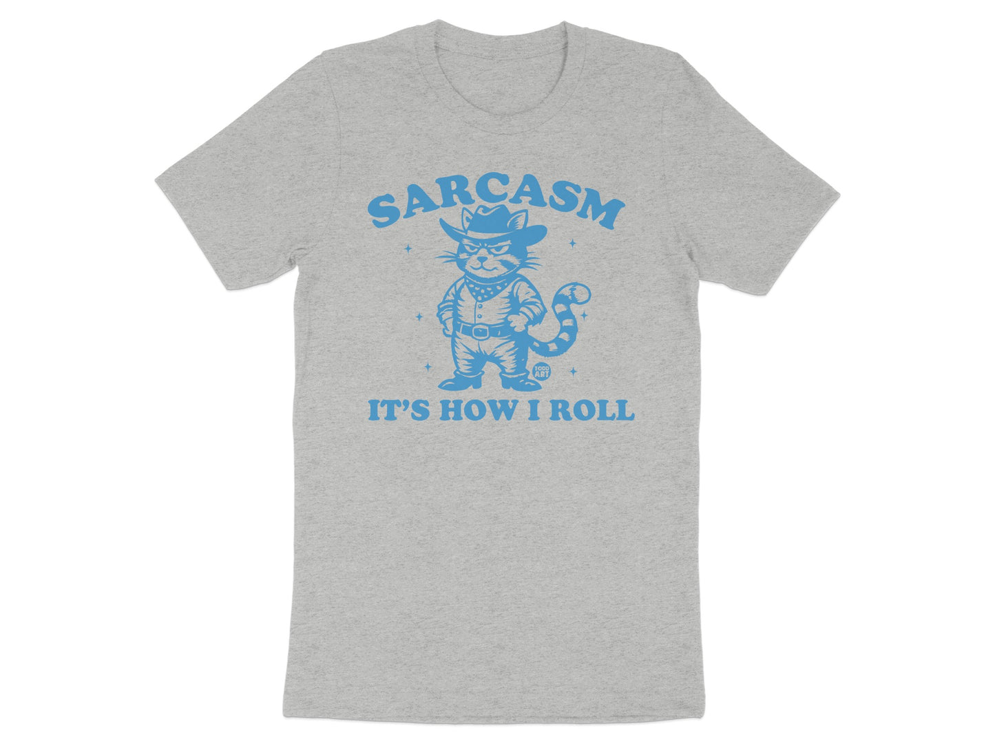 Sarcasm It's How I Roll Cat Cowboy Graphic Tee product