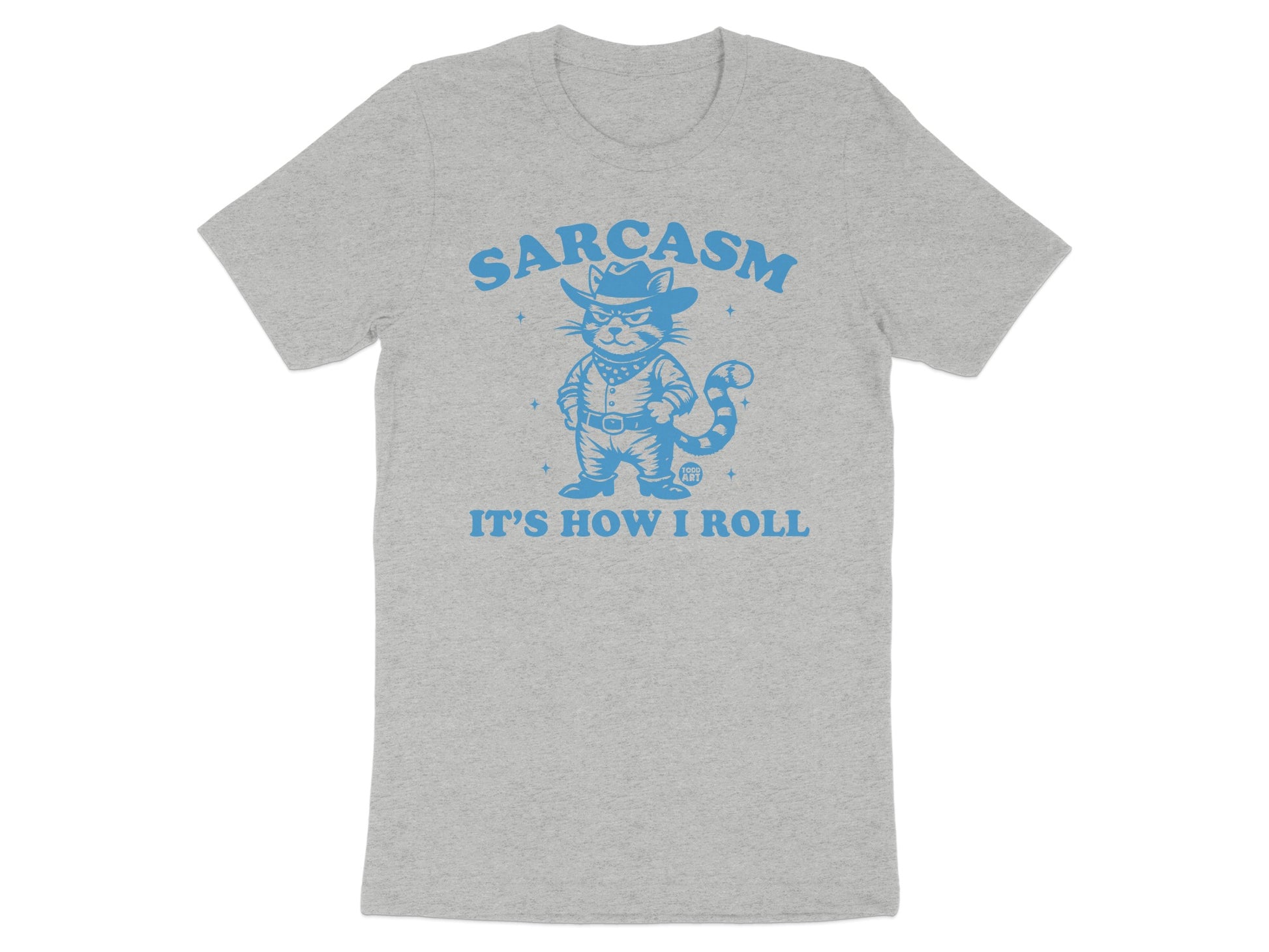 Sarcasm It's How I Roll Cat Cowboy Graphic Tee product