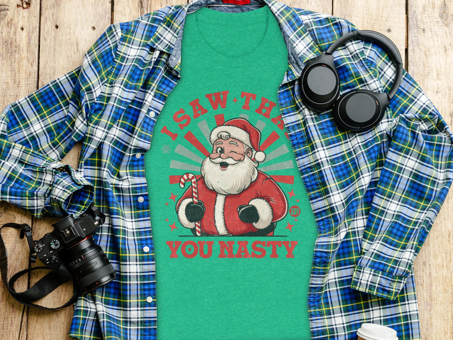 Festive Santa Claus Christmas T-Shirt funny product type