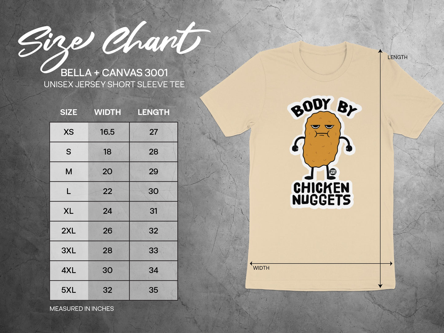 Body By Chicken Nuggets Graphic Tee Shirt product