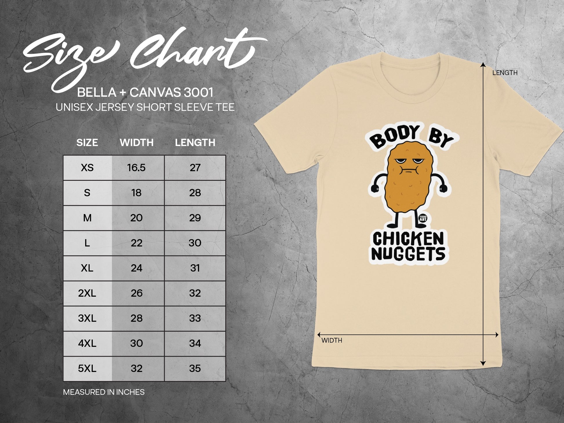 Body By Chicken Nuggets Graphic Tee Shirt product