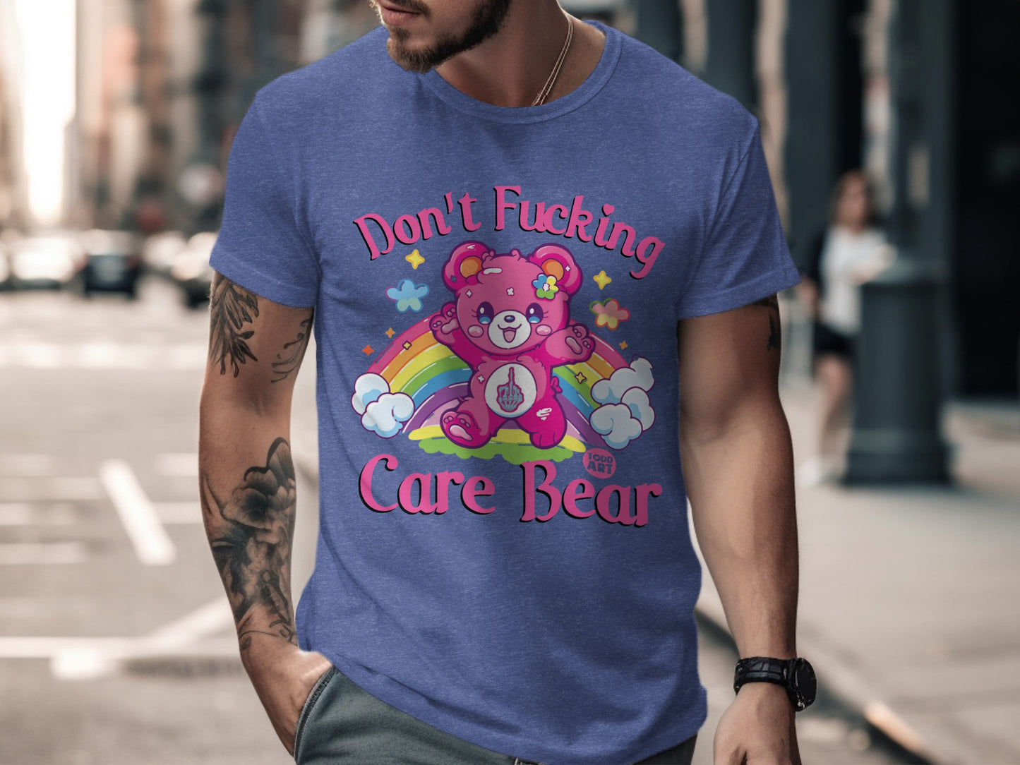 Don't Fucking Care Bear Graphic T-Shirt product type