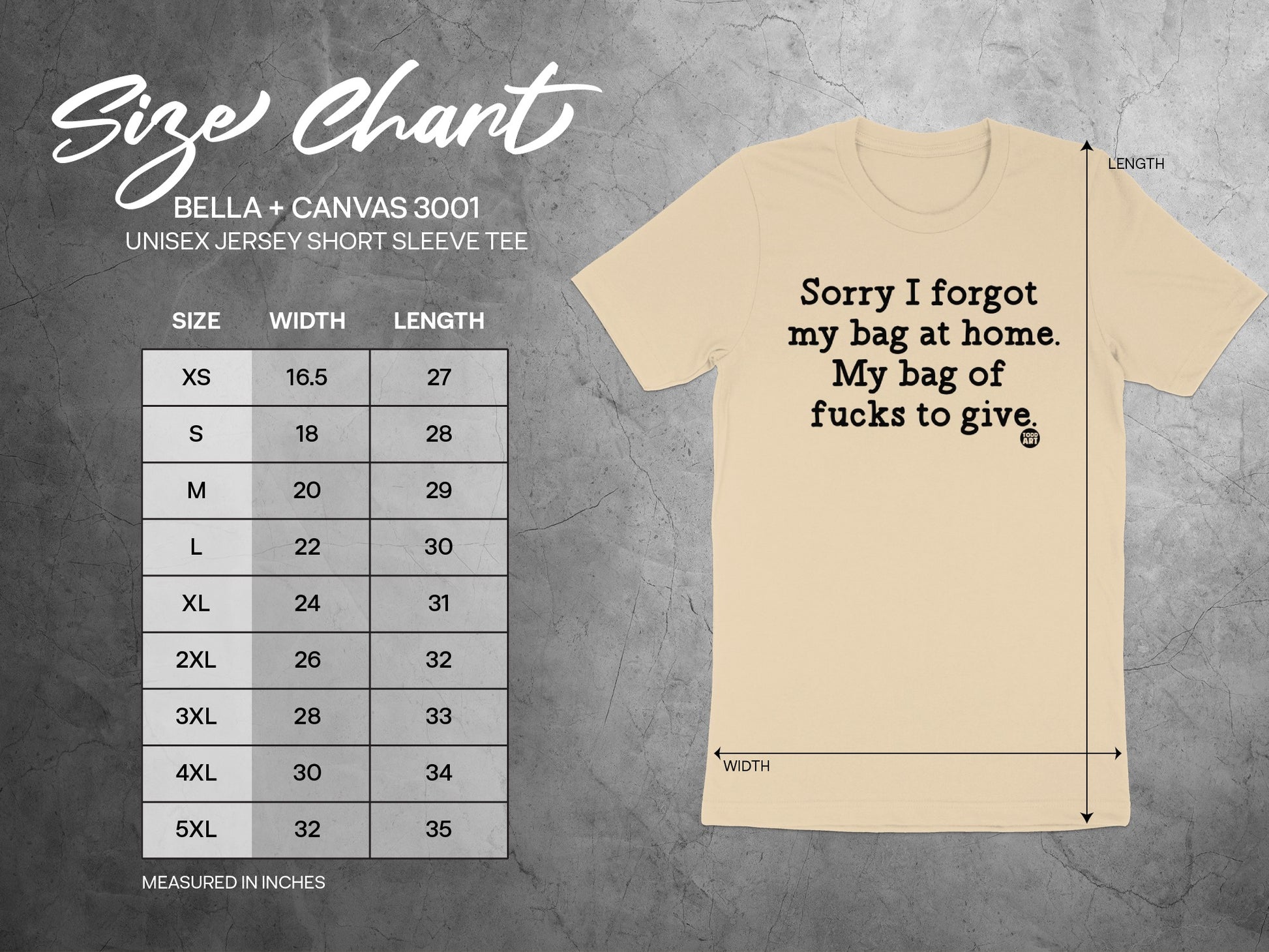 Sorry I Forgot My Bag at Home Funny Tee product