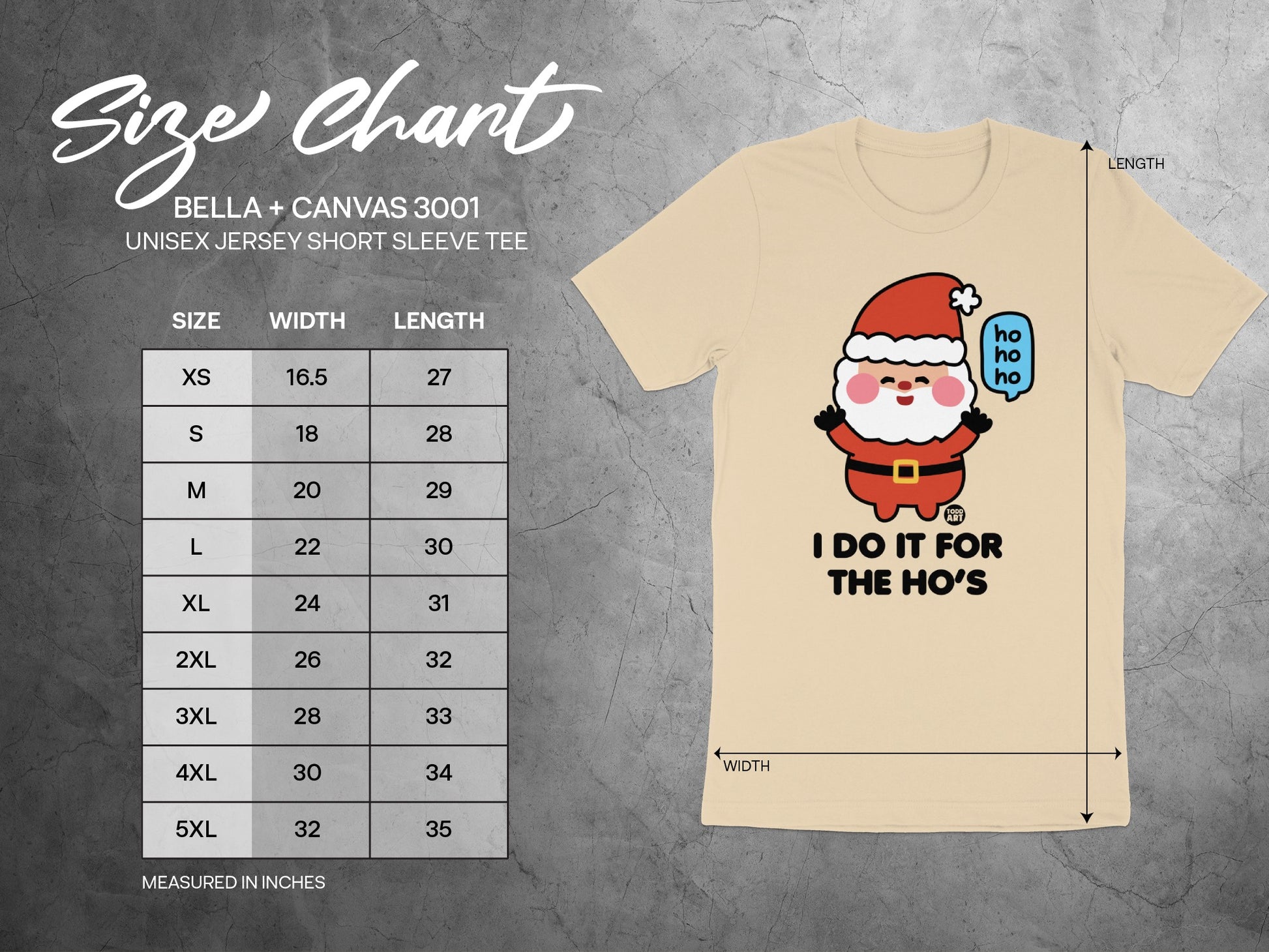Santa Claus Ho Ho Ho I Do It For The Ho's Tee product