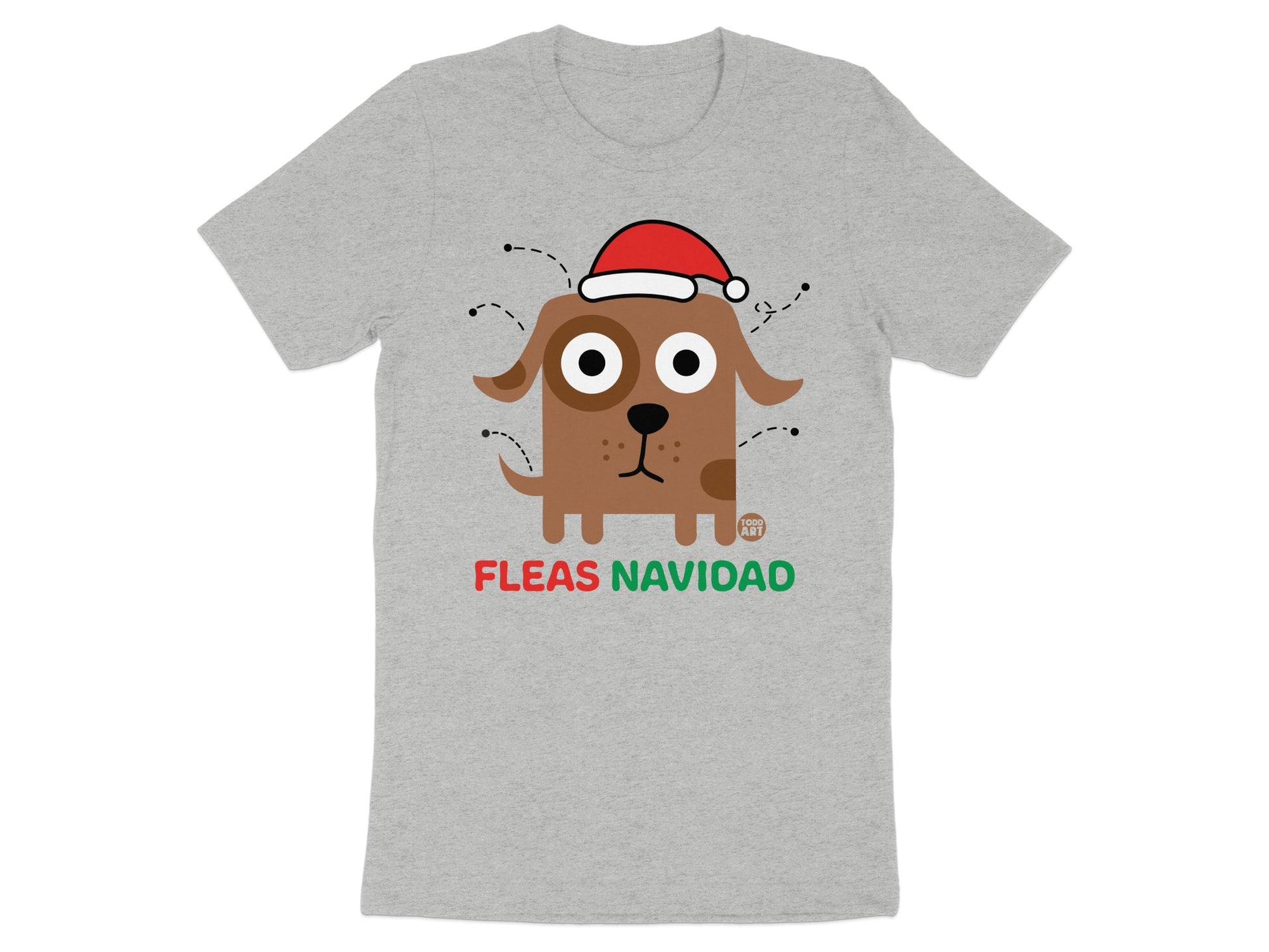 Fleas Navidad Cute Dog Christmas T-shirt product type