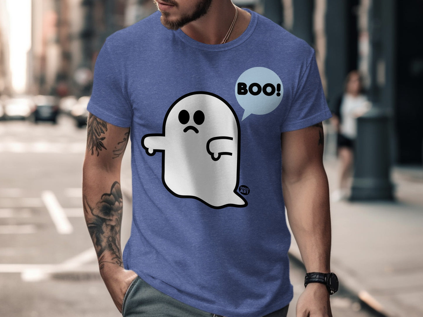 Boo Cute Ghost Graphic T-Shirt Halloween Gift product
