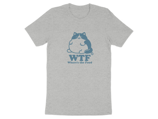 WTF Where's the Food Funny Cat Graphic Tee product