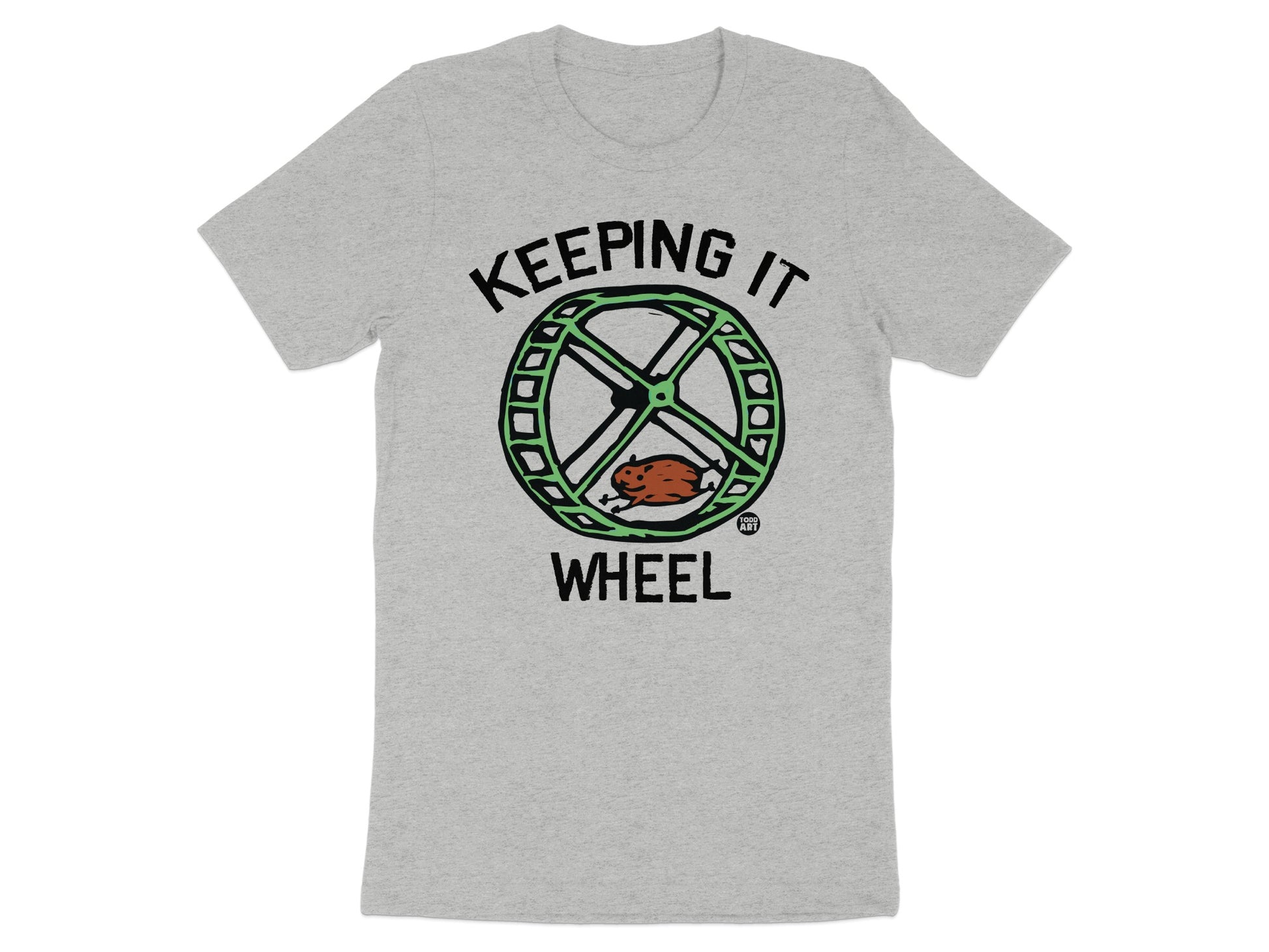 Keeping It Wheel Hamster Design T-shirt product