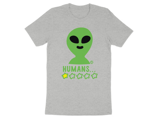 Alien Humans One Star Rating Graphic Print T-shirt product