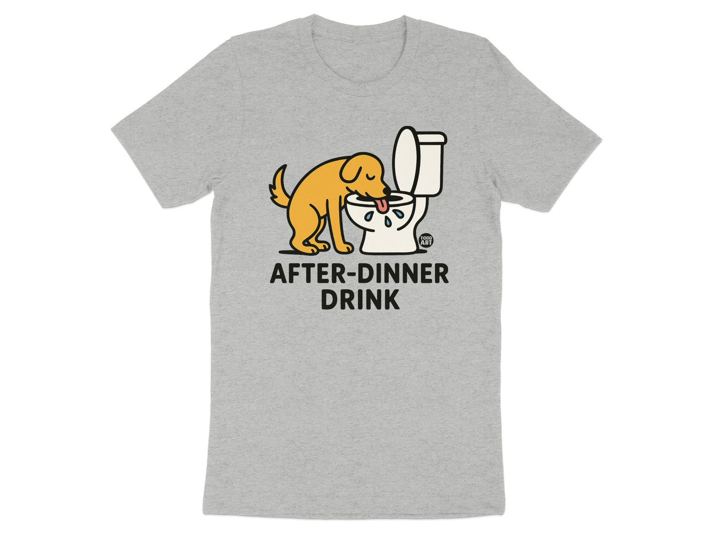 Dog and Toilet After-Dinner Drink Graphic T-Shirt product