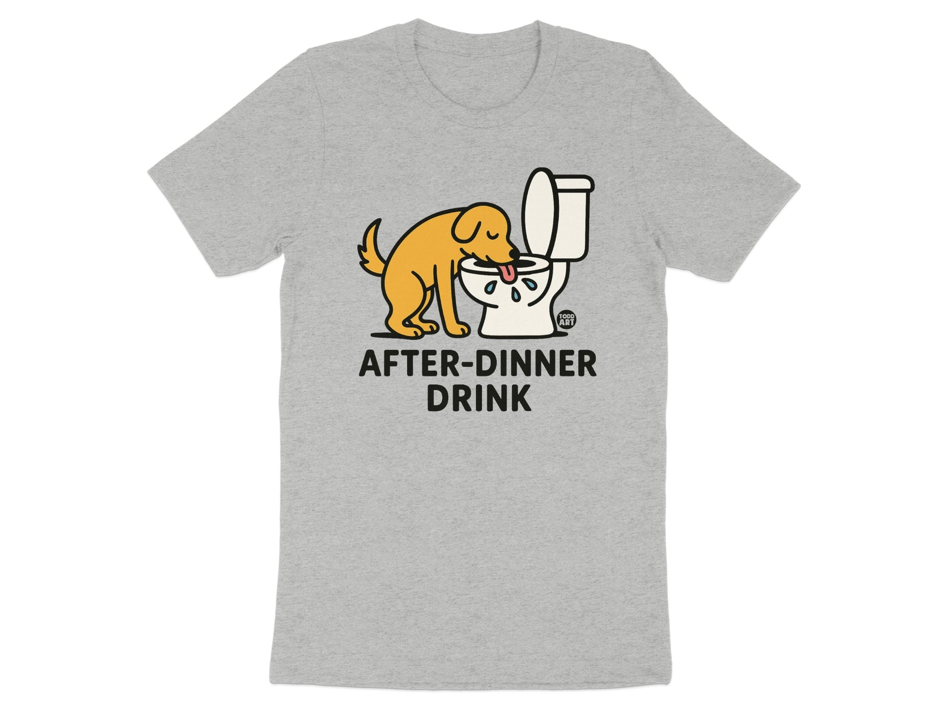 Dog and Toilet After-Dinner Drink Graphic T-Shirt product