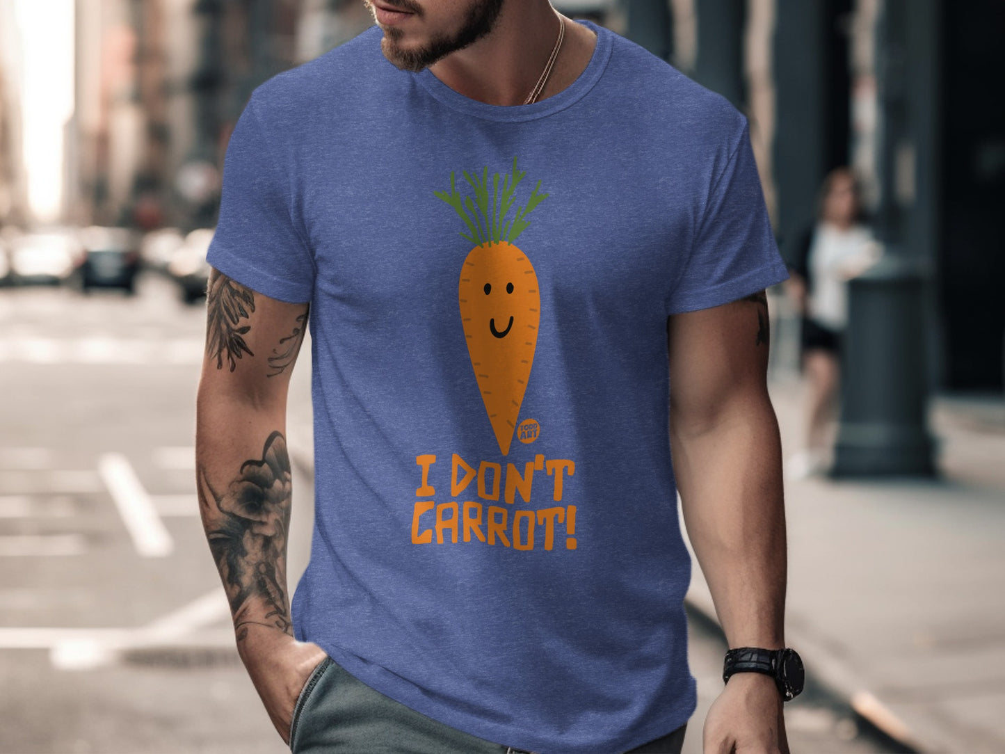 Funny I Don't Carrot Graphic Tee Shirt