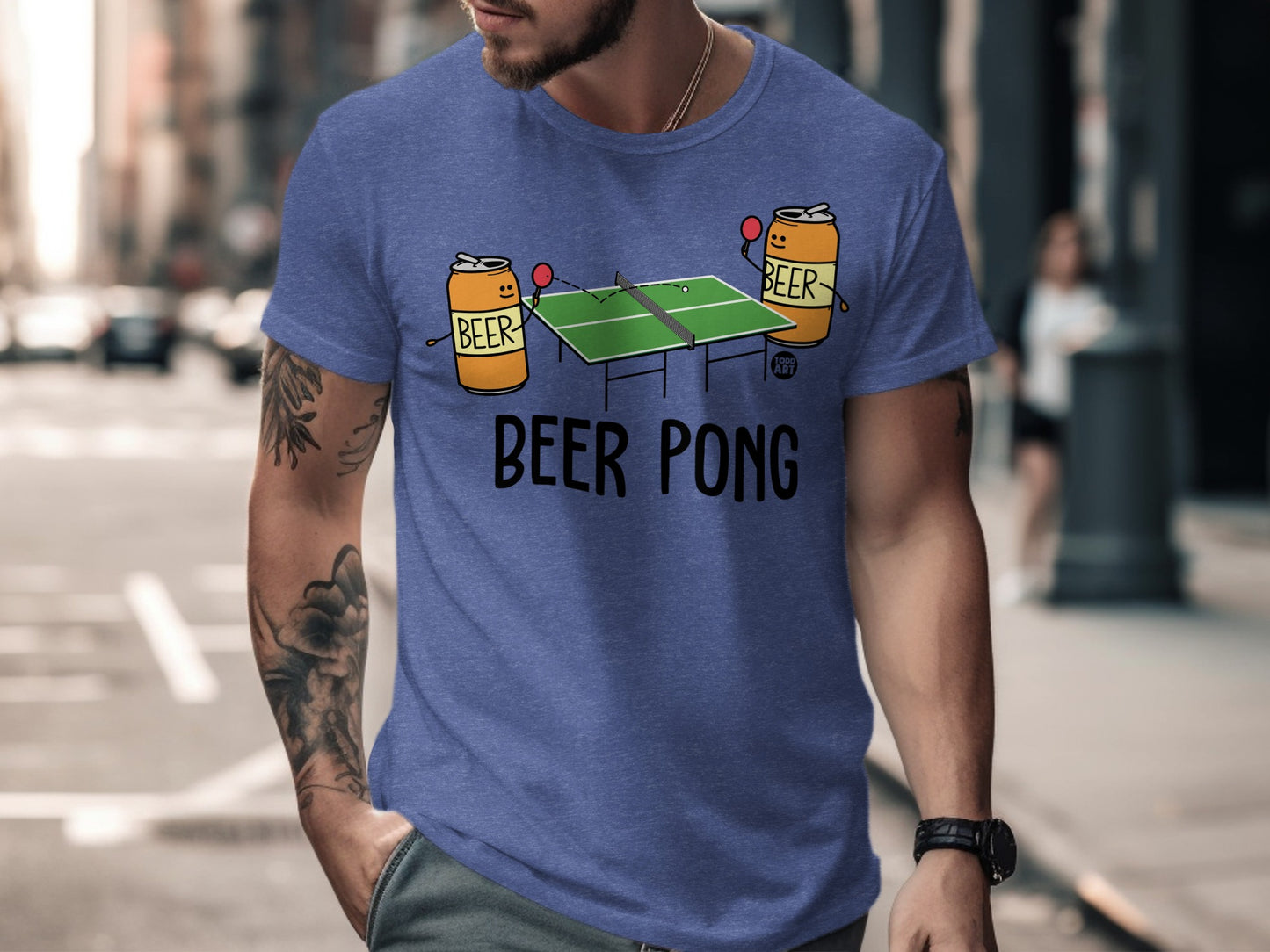 Beer Pong Graphic Tee with Fun Design product
