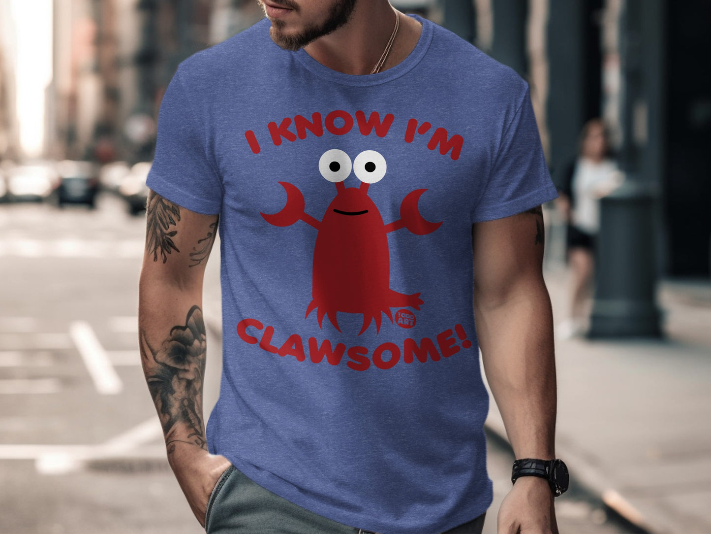 I Know I'm Clawsome Statement Graphic Tee product type