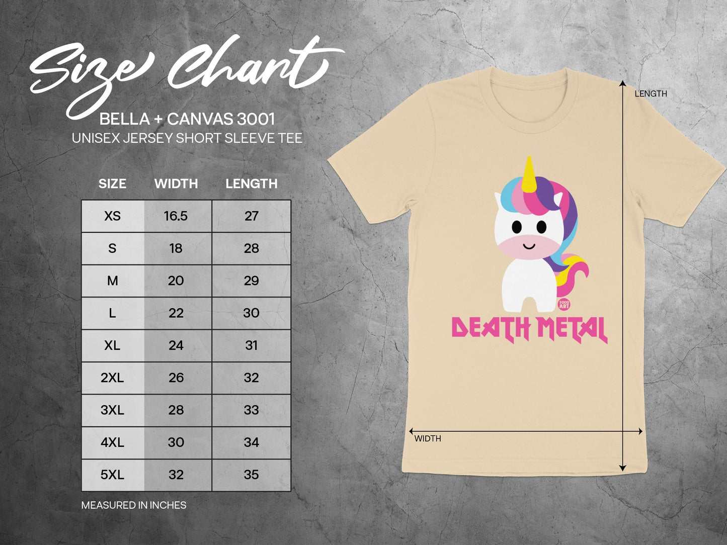 Cute Unicorn Death Metal T-Shirt for All Ages