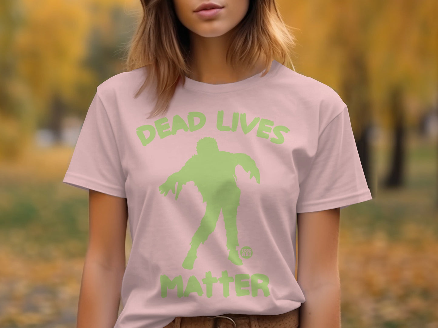 Dead Lives Matter Pink Zombie Graphic T-Shirt