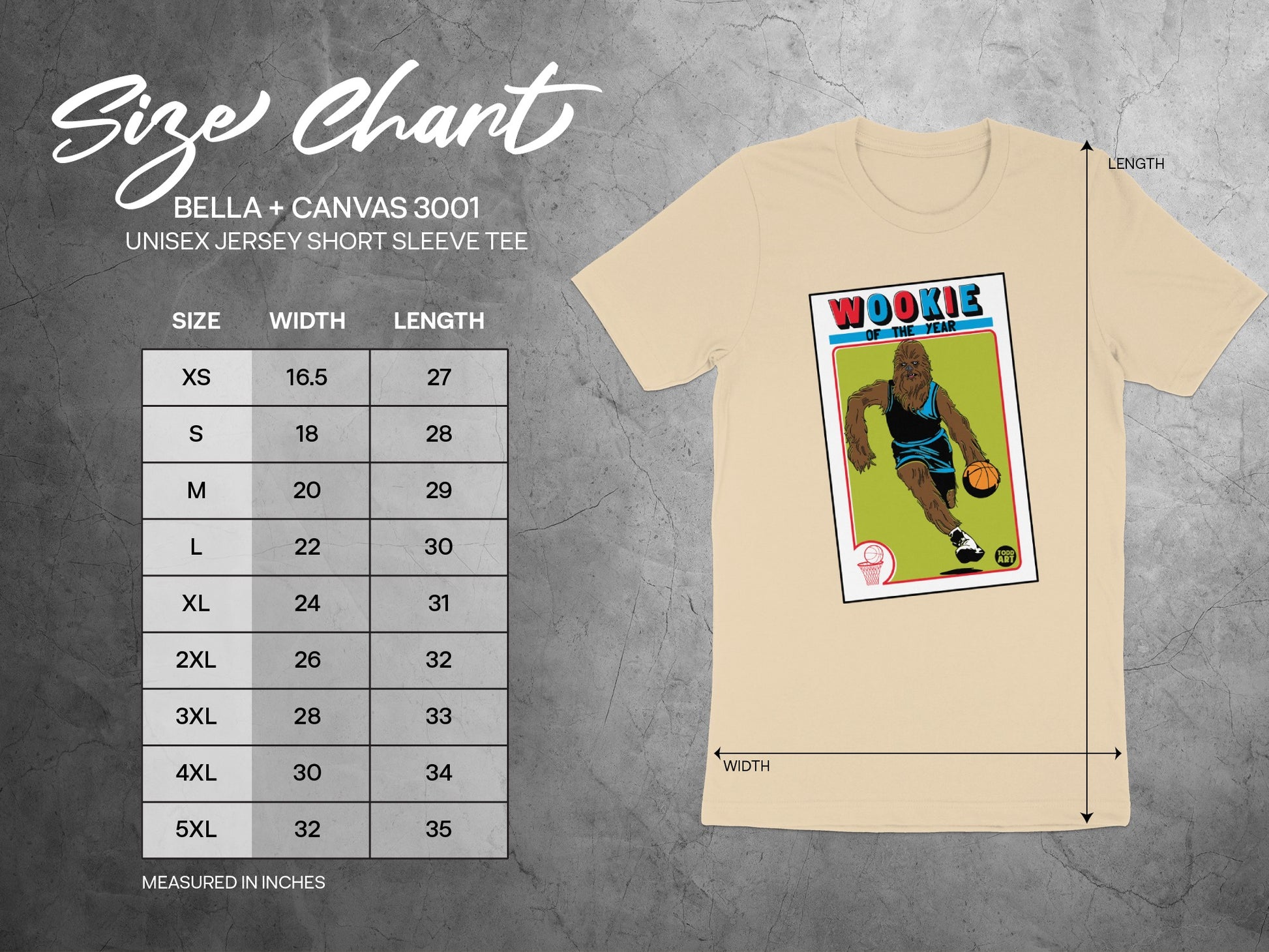 Classic Wookie Basketball Comic Book Graphic Tee