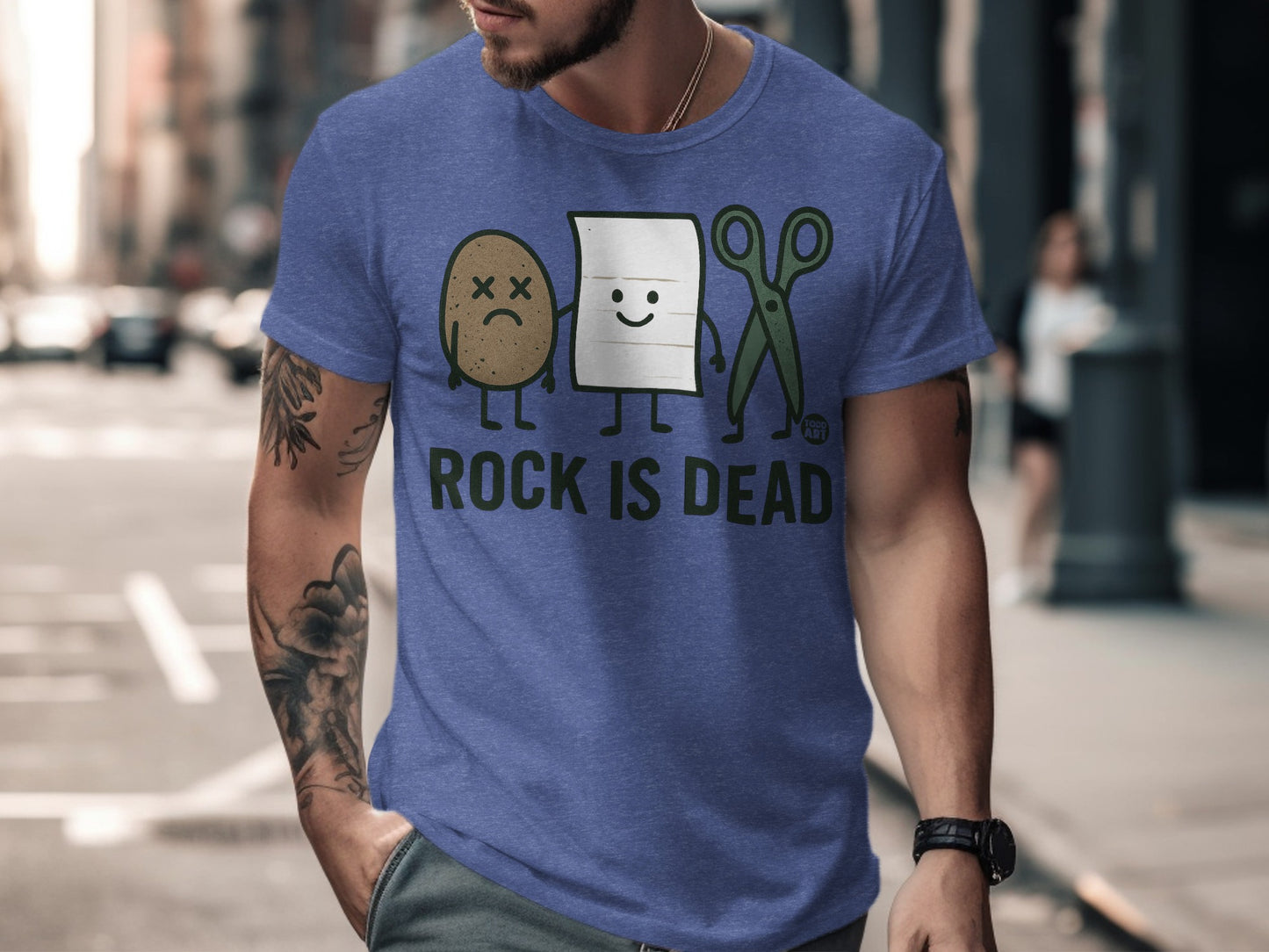 Rock Is Dead Graphic Tee Shirt product
