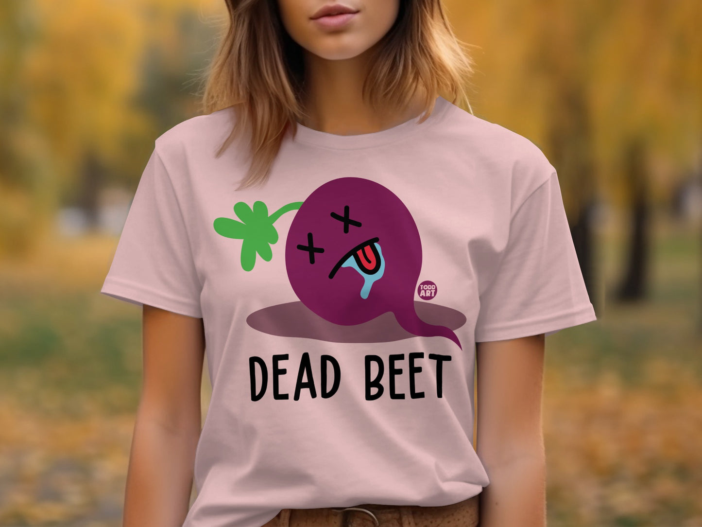 Funny Dead Beet Graphic T-Shirt for Veggie Lovers