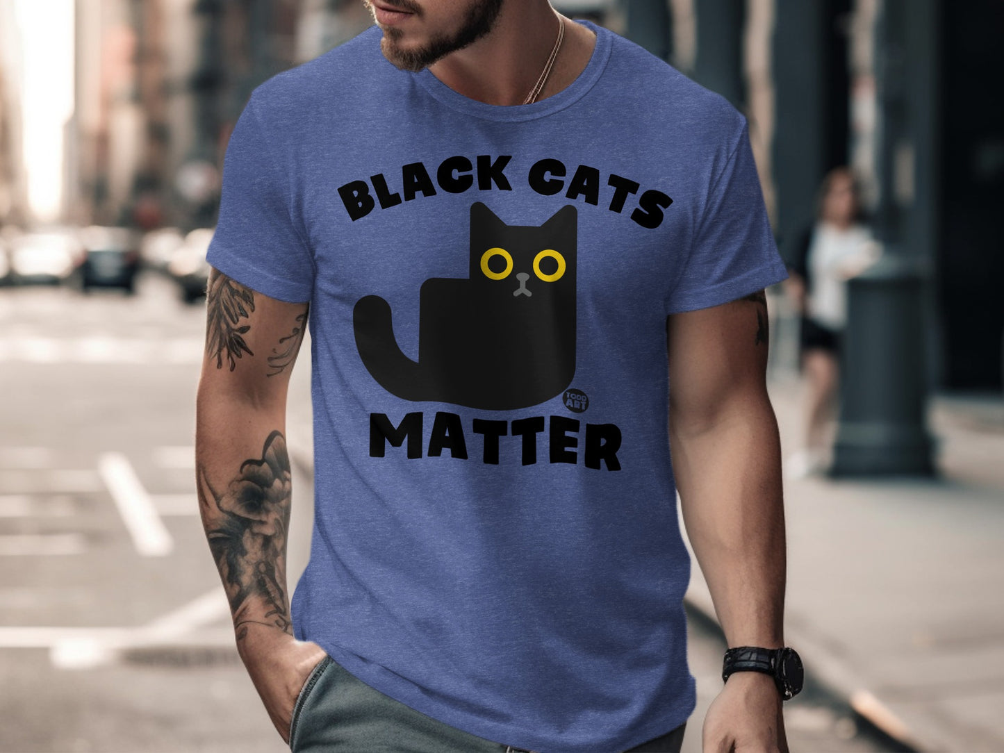 Black Cats Matter Graphic Tee Funny Cat Lover product