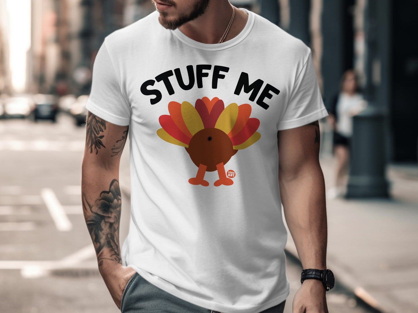 Funny Thanksgiving Stuff Me Turkey Tee Shirt