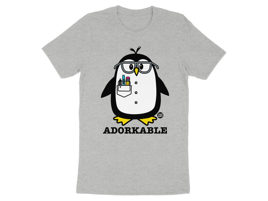 Adorkable Penguin Graphic T-Shirt for Casual Wear