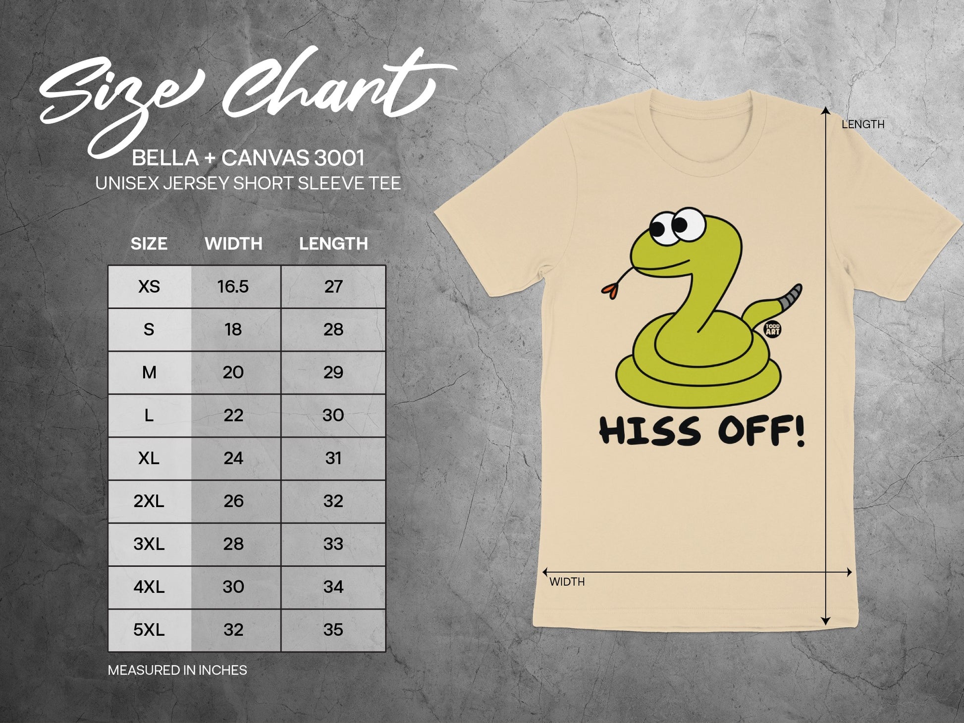 Hiss Off Snake Graphic Unisex Short Sleeve Tee