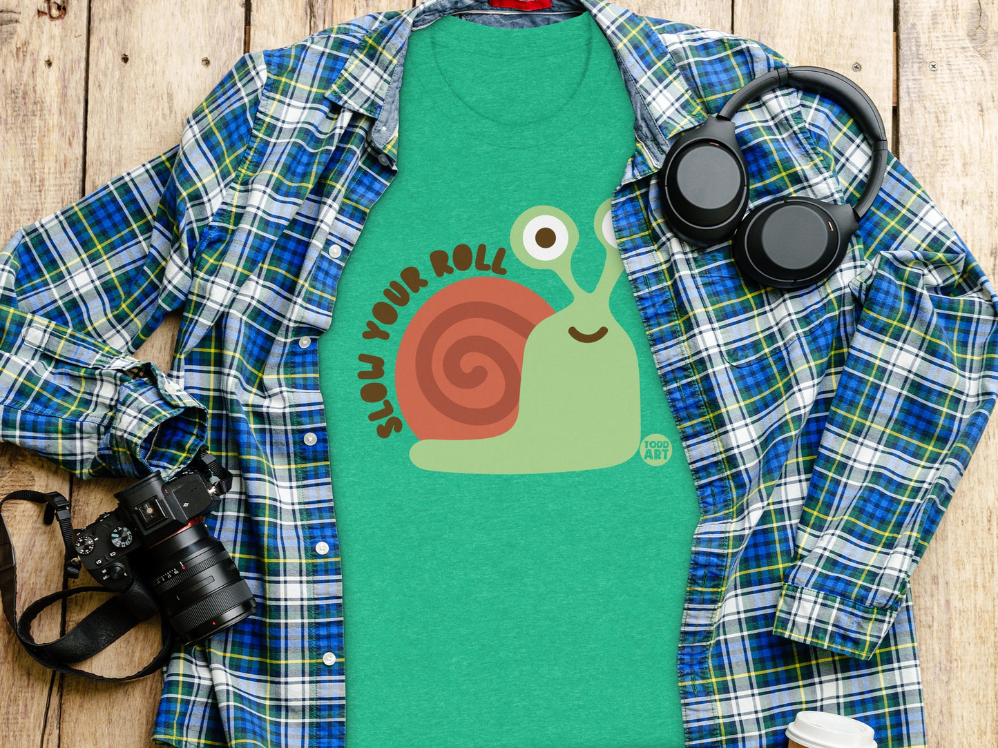 Slow Your Roll Snail Graphic T-shirt product