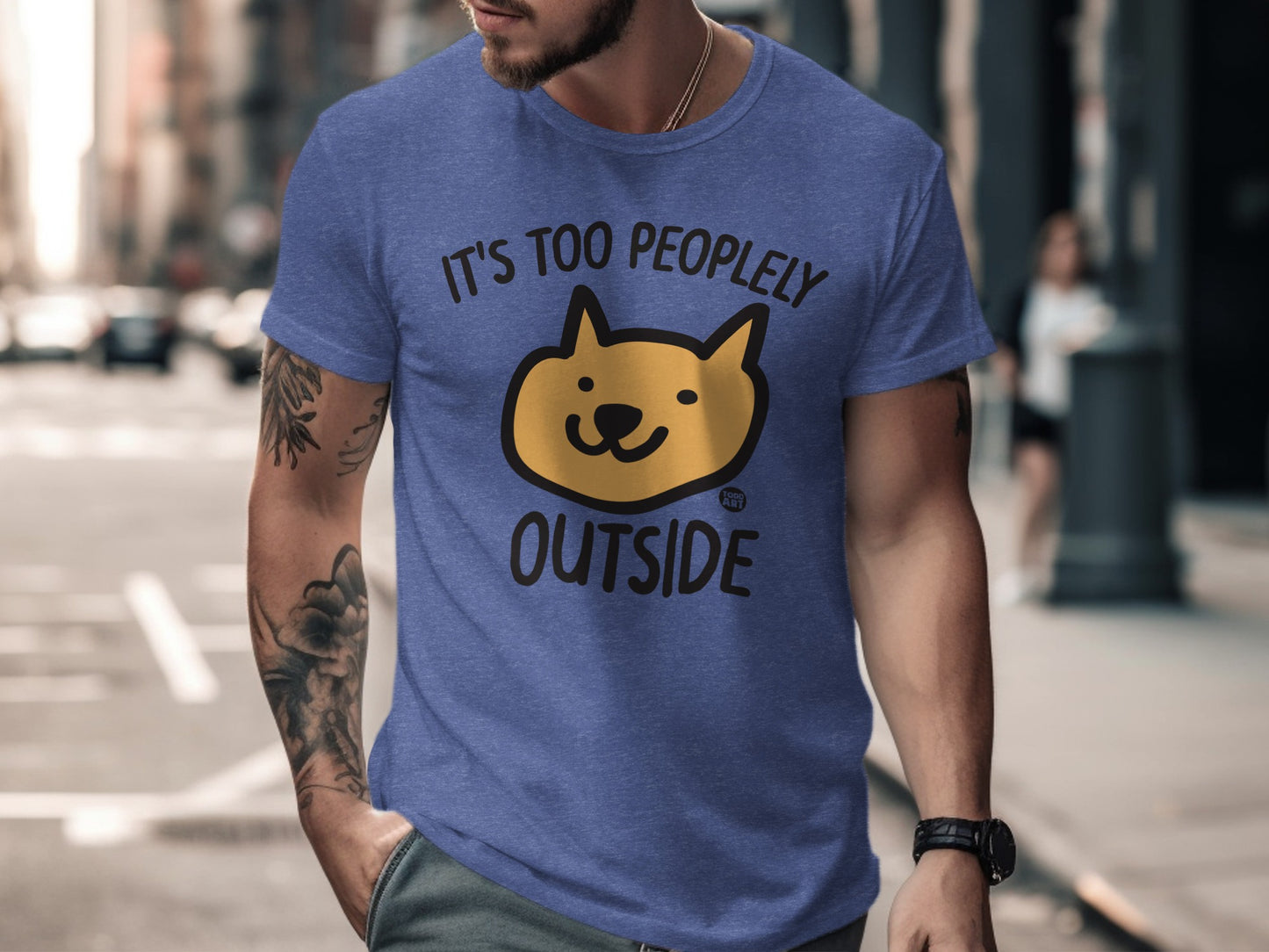 It's Too Peopley Outside Funny Graphic T-shirt product