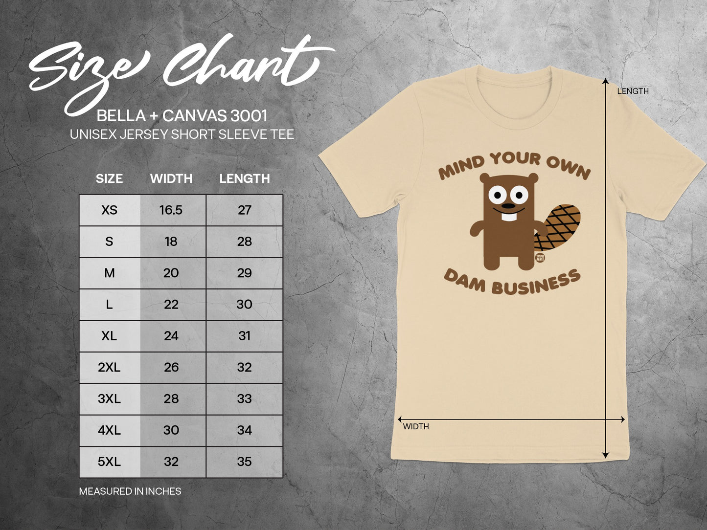 Mind Your Own Dam Business Short Sleeve Tee product type