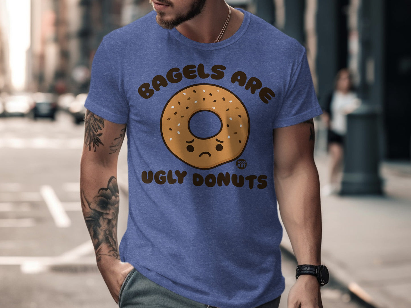 Bagels Are Ugly Donuts Funny Graphic T Shirt product