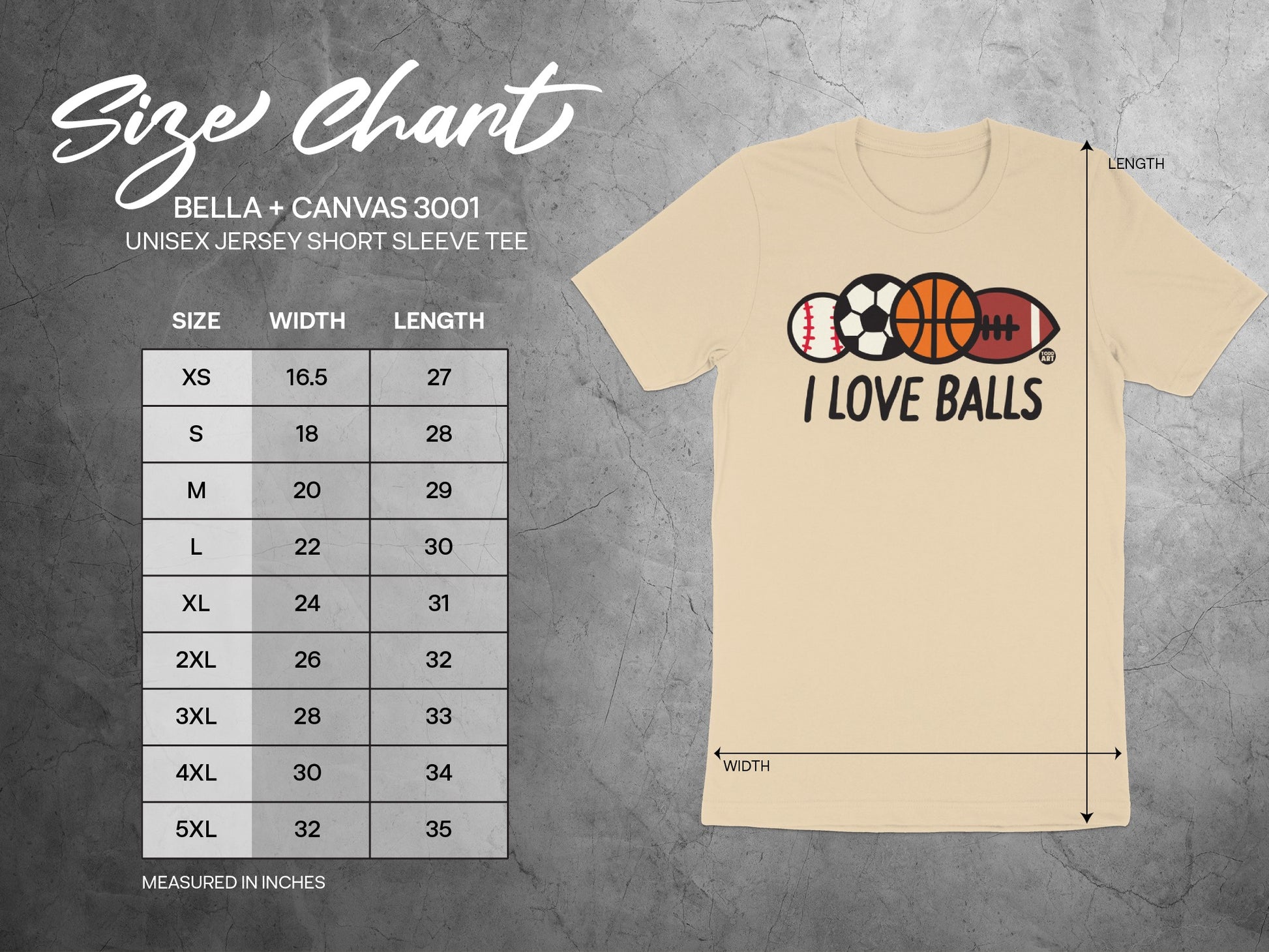 I Love Balls Unisex Jersey Short Sleeve Tee