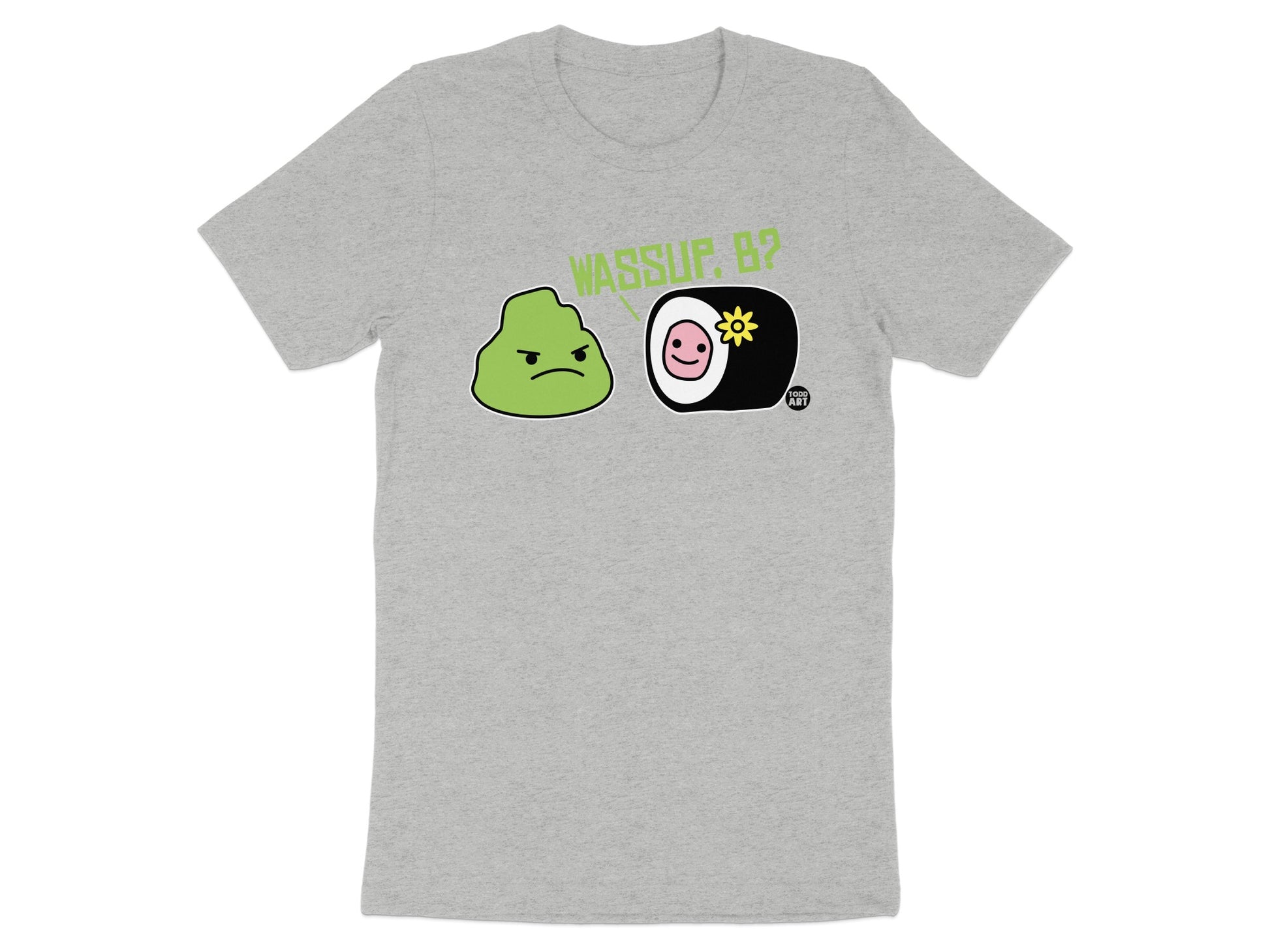 Wassup B Anime Style Funny Graphic T-shirt