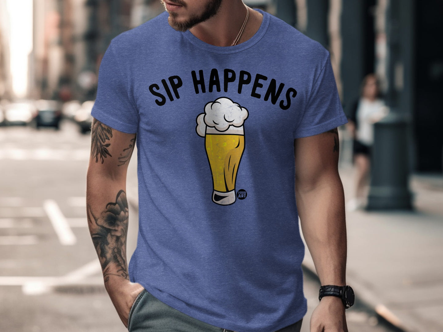 Sip Happens Beer Graphic Tee Shirt product