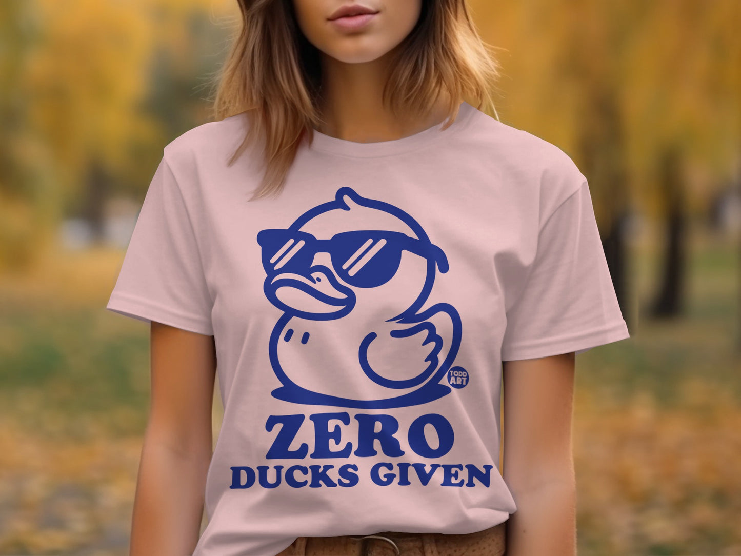 Zero Ducks Given Duck Print Graphic Tee product