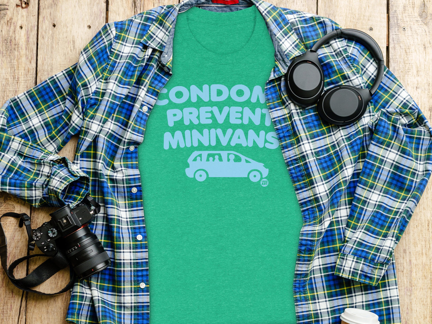 Condoms Prevent Minivans Graphic Tee Shirt product