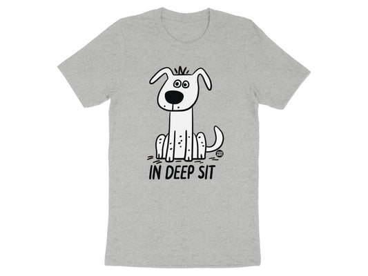 In Deep Sit Funny Cartoon Dog T-Shirt product