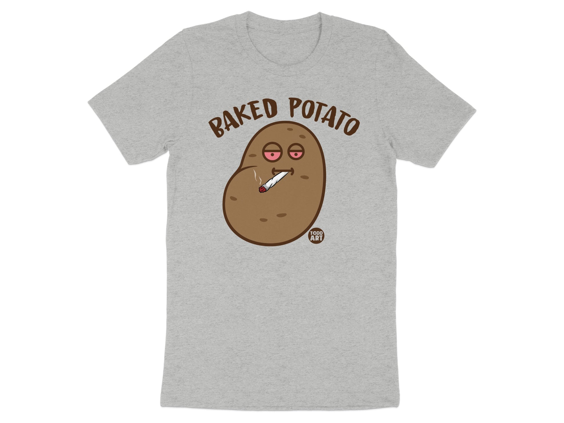 Baked Potato Funny Graphic T-Shirt for Casual Wear