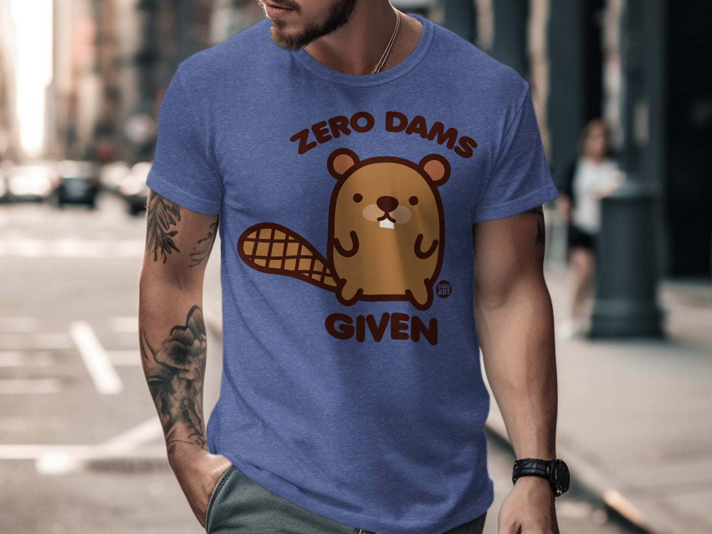 Zero Dams Given Funny Beaver Graphic T-Shirt product