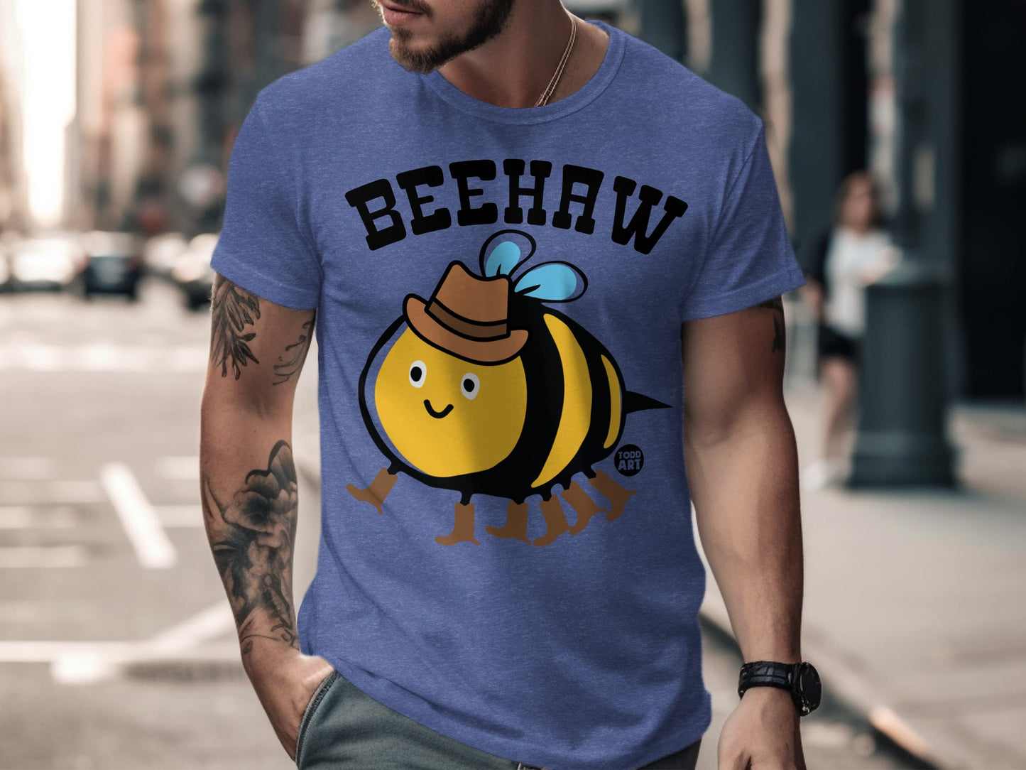 Funny Beehaw Design Shirt with Cute Bee Graphic product