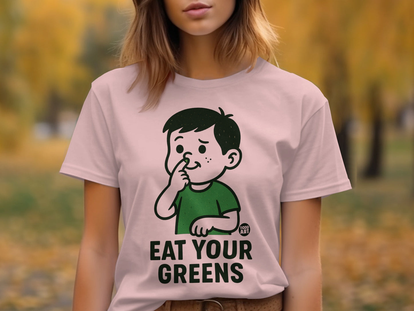 Eat Your Greens Funny Graphic T-Shirt product