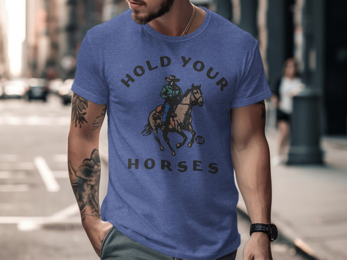 Hold Your Horses Graphic Cowboy T-Shirt product type