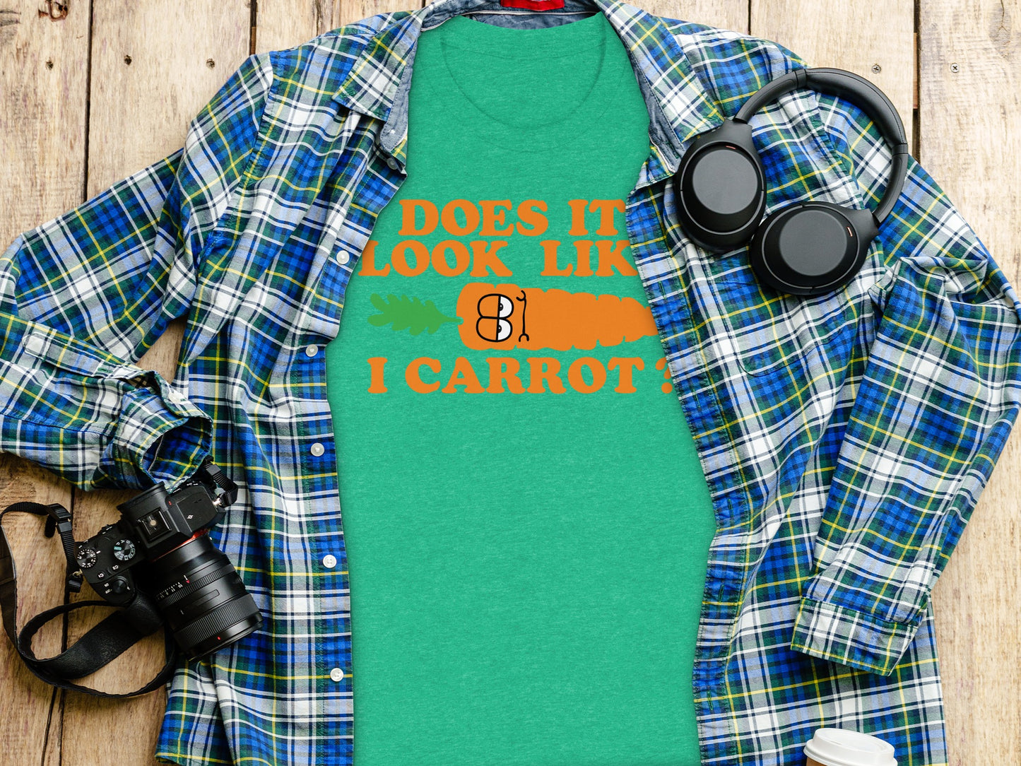 Does It Look Like I Carrot Funny Graphic Tee