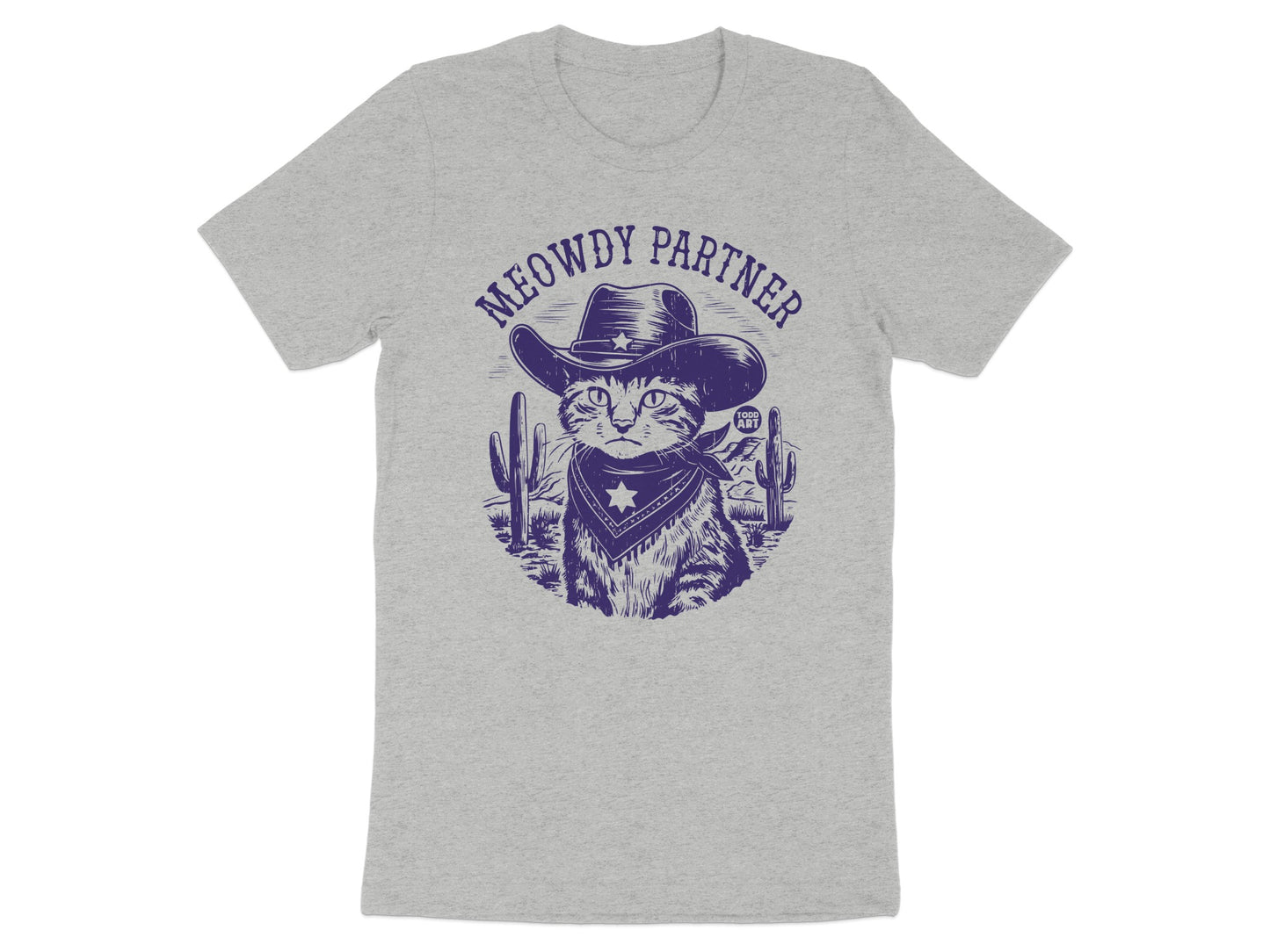 Meowdy Partner T-Shirt with Cowboy Cat Design product