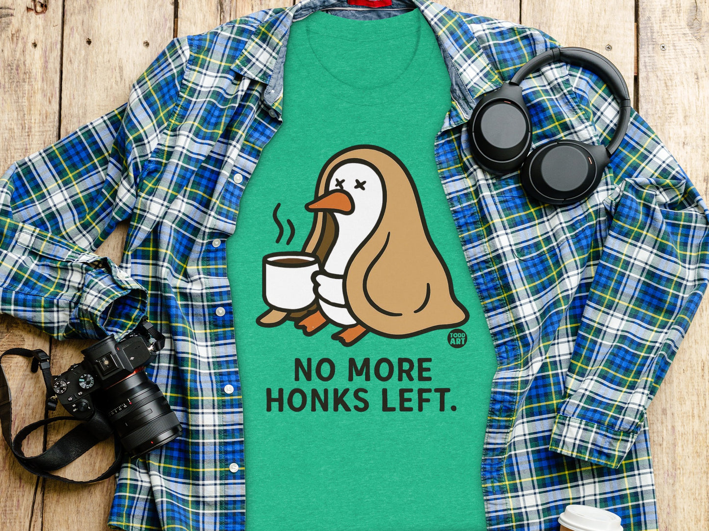 No More Honks Left Funny Cartoon Penguin Shirt product