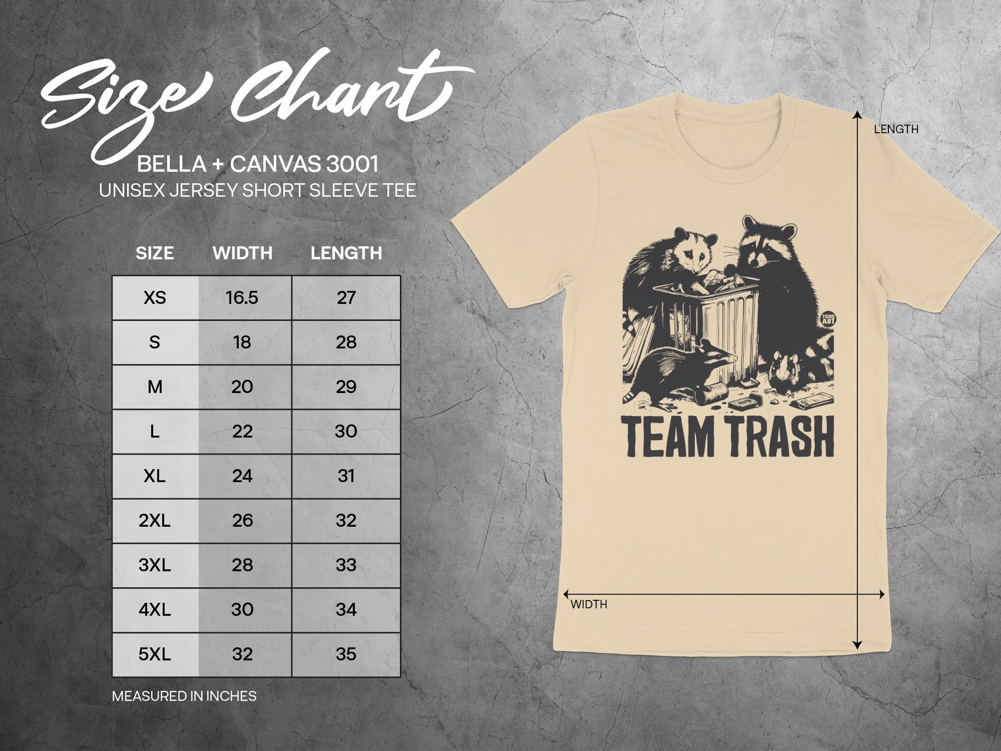 Team Trash Graphic Unisex Jersey Short Sleeve Tee