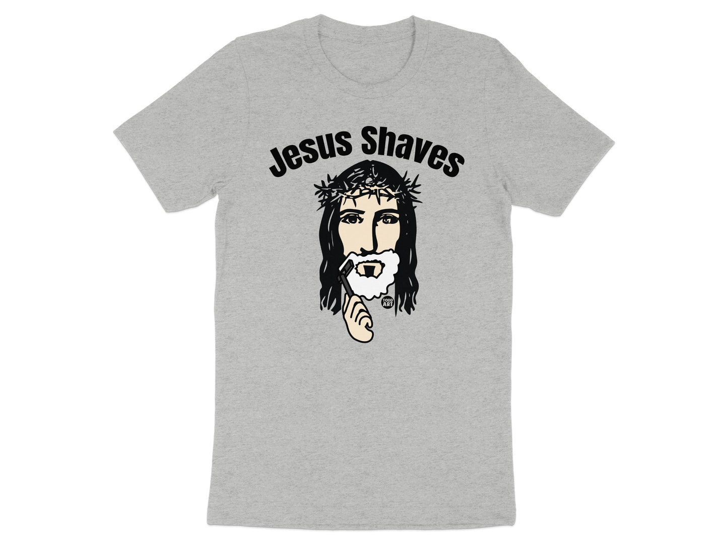 Jesus Shaves Graphic T-Shirt Funny Graphic Tees product