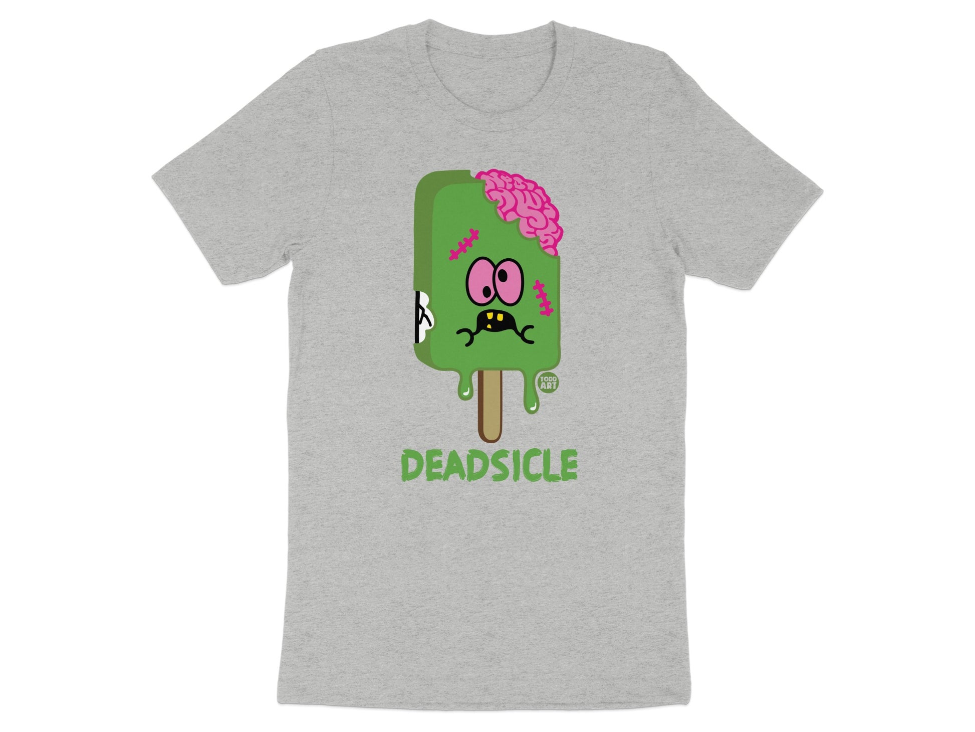 Deadsicle Graphic Tee with Green Popsicle Design