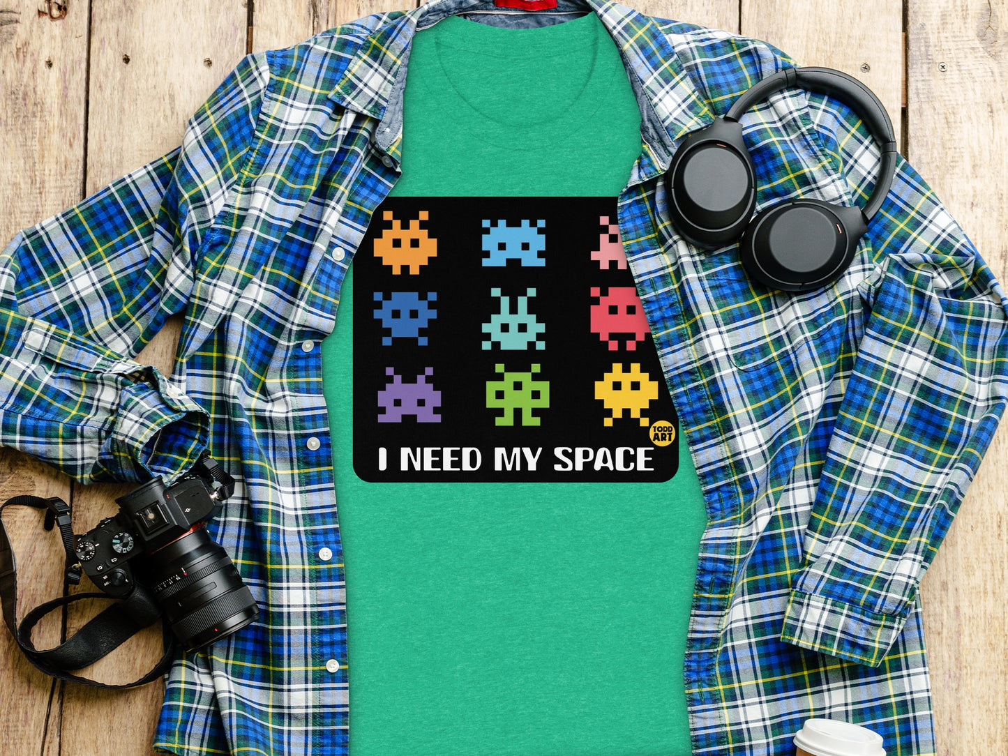Retro Gamer I Need My Space Pixels Shirt product