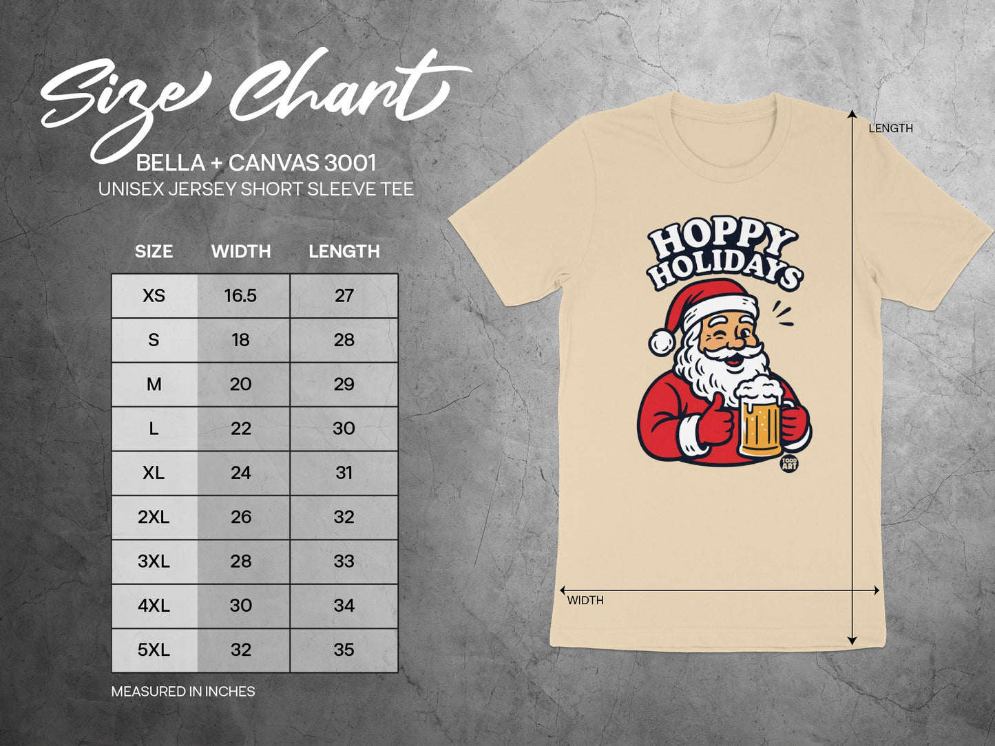 Hoppy Holidays Santa with Beer Holiday Shirt product